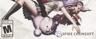 Danganronpa Decadence, the ESRB box on its front