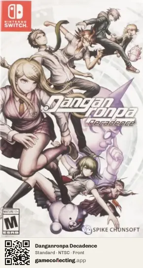 Danganronpa Decadence Nintendo Switch, NTSC box front