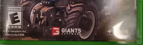 Farming Simulator 15, the ESRB box on its front