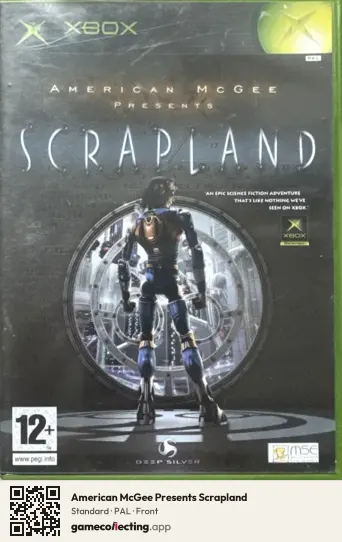 American McGee Presents Scrapland Xbox, PAL box front