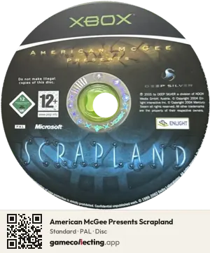 American McGee Presents Scrapland Xbox, PAL disc