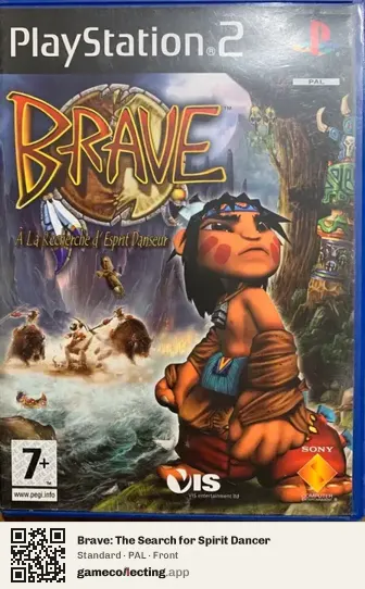 Brave: The Search for Spirit Dancer PlayStation 2, PAL box front