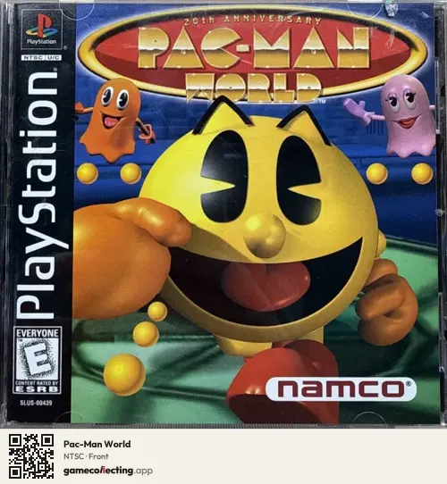 Pac-Man World PlayStation, NTSC box front