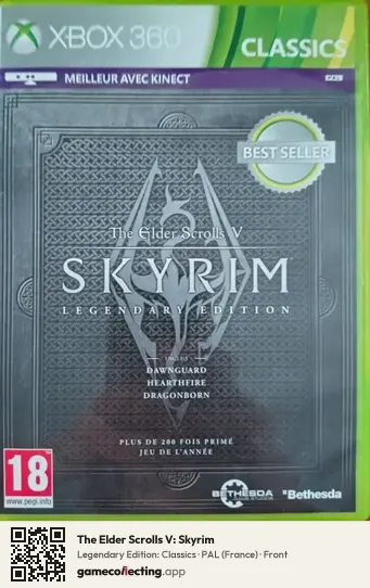 The Elder Scrolls V: Skyrim Xbox 360, France box front