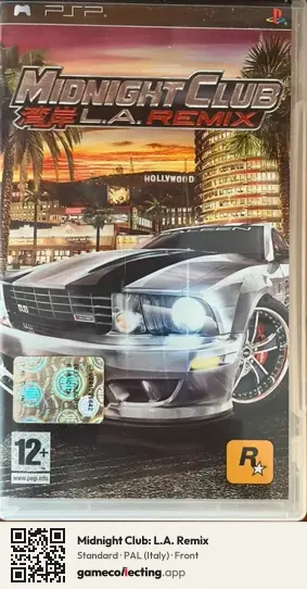 Midnight Club: L.A. Remix PlayStation Portable, Italy box front