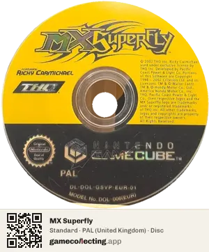 MX Superfly Nintendo GameCube, PAL disc