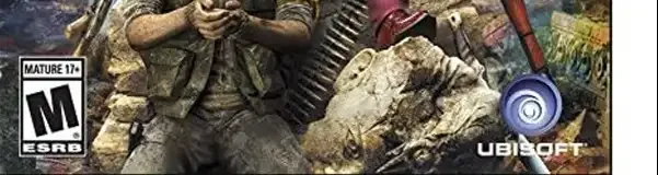 Far Cry 4, the ESRB box on its front