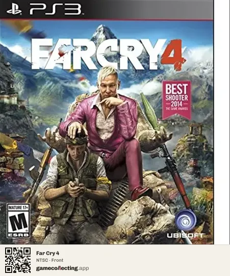 Far Cry 4 PlayStation 3, NTSC box front