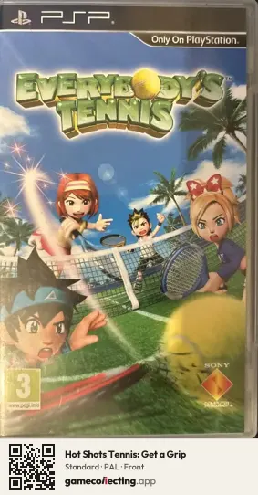 Hot Shots Tennis: Get a Grip PlayStation Portable, PAL box front