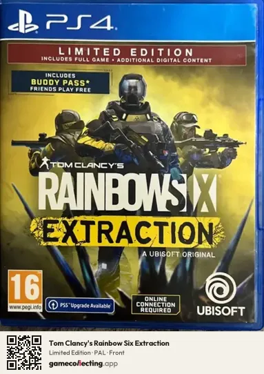 Tom Clancy's Rainbow Six Extraction PlayStation 4, PAL box front
