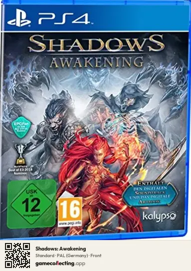 Shadows: Awakening PlayStation 4, Germany box front