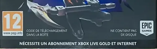 Fortnite, the PEGI square on its front