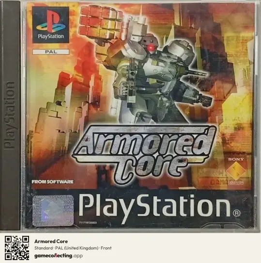 Armored Core PlayStation, United Kingdom box front