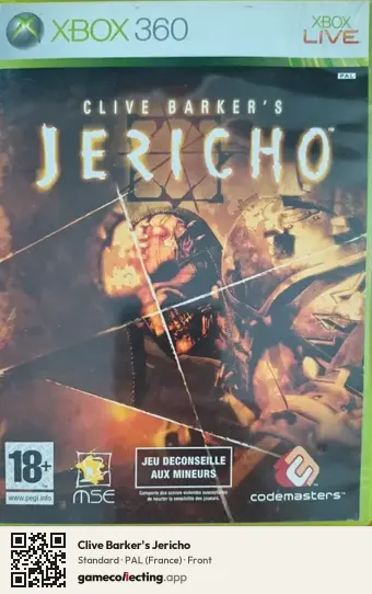 Clive Barker's Jericho Xbox 360, France box front