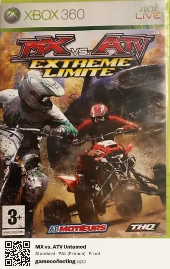 MX vs. ATV Untamed Xbox 360, France box front