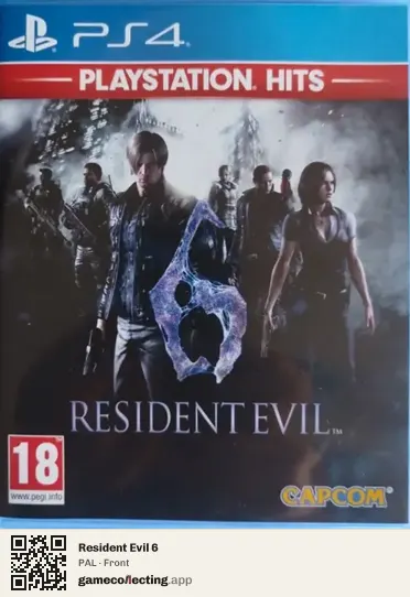 Resident Evil 6 PlayStation 4, PAL box front
