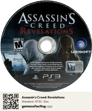 Assassin's Creed: Revelations PlayStation 3, NTSC disc
