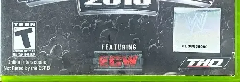 WWE SmackDown vs. Raw 2010, the ESRB box on its front