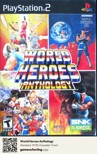 World Heroes Anthology PlayStation 2, Canada box front