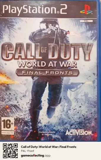 Call of Duty: World at War: Final Fronts PlayStation 2, PAL box front