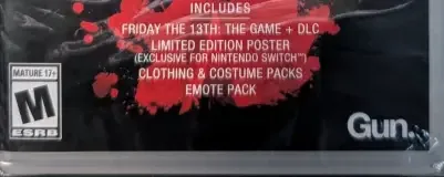 Friday the 13th: The Game, the ESRB box on its front