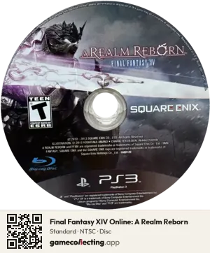 Final Fantasy XIV Online: A Realm Reborn PlayStation 3, NTSC disc