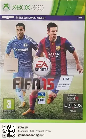 FIFA 15 Xbox 360, France box front