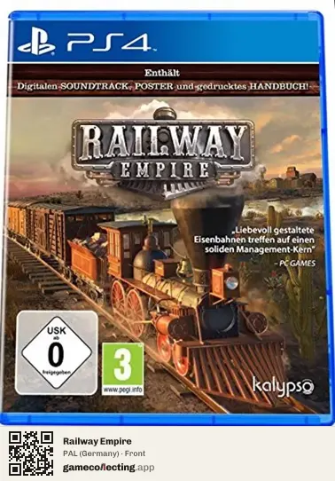 Railway Empire PlayStation 4, Germany box front