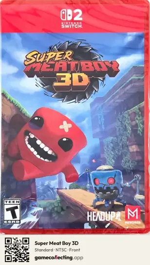 Super Meat Boy 3D Nintendo Switch 2, NTSC box front
