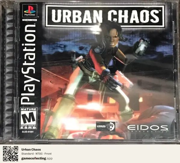 Urban Chaos PlayStation, NTSC box front