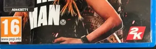 WWE 2K20, the PEGI square on its front