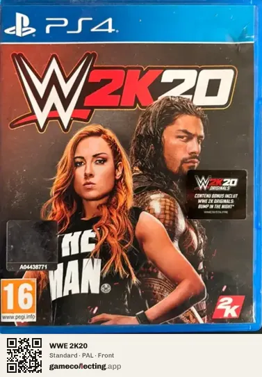 WWE 2K20 PlayStation 4, PAL box front