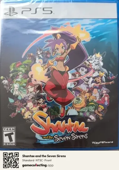 Shantae and the Seven Sirens PlayStation 5, NTSC box front