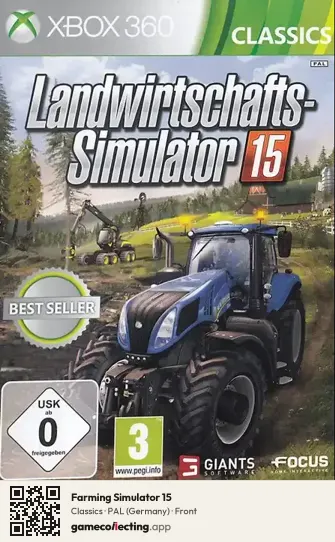 Farming Simulator 15 Xbox 360, Germany box front
