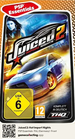 Juiced 2: Hot Import Nights PlayStation Portable, Germany box front