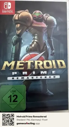 Metroid Prime Remastered Nintendo Switch, Germany box front
