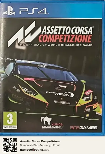 Assetto Corsa Competizione PlayStation 4, Germany box front