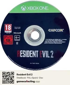 Resident Evil 2 Xbox One, PAL disc