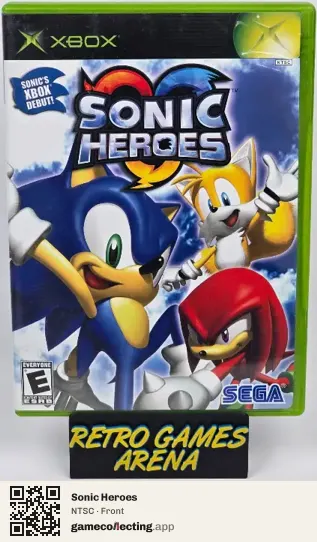 Sonic Heroes Xbox, NTSC box front