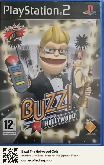 Buzz! The Hollywood Quiz PlayStation 2, Spain box front