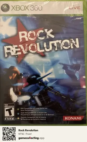 Rock Revolution Xbox 360, NTSC box front