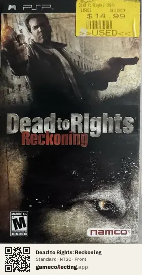 Dead to Rights: Reckoning PlayStation Portable, NTSC box front