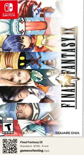 Final Fantasy IX Nintendo Switch, NTSC box front
