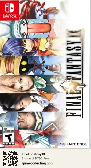 Final Fantasy IX Nintendo Switch, NTSC box front