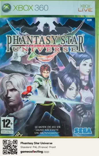 Phantasy Star Universe Xbox 360, France box front