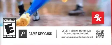 NBA 2K26, the ESRB box on its front