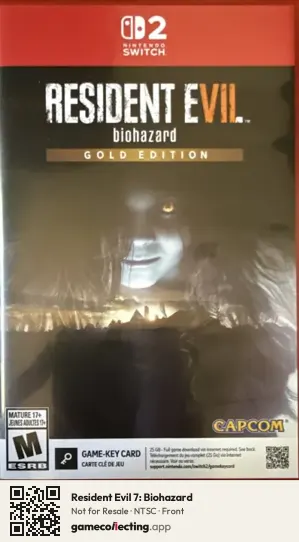 Resident Evil 7: Biohazard Nintendo Switch 2, NTSC box front