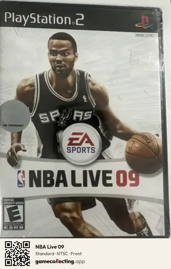NBA Live 09 PlayStation 2, NTSC box front