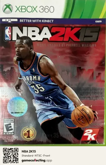 NBA 2K15 Xbox 360, NTSC box front