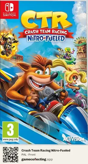 Crash Team Racing Nitro-Fueled Nintendo Switch, PAL box front